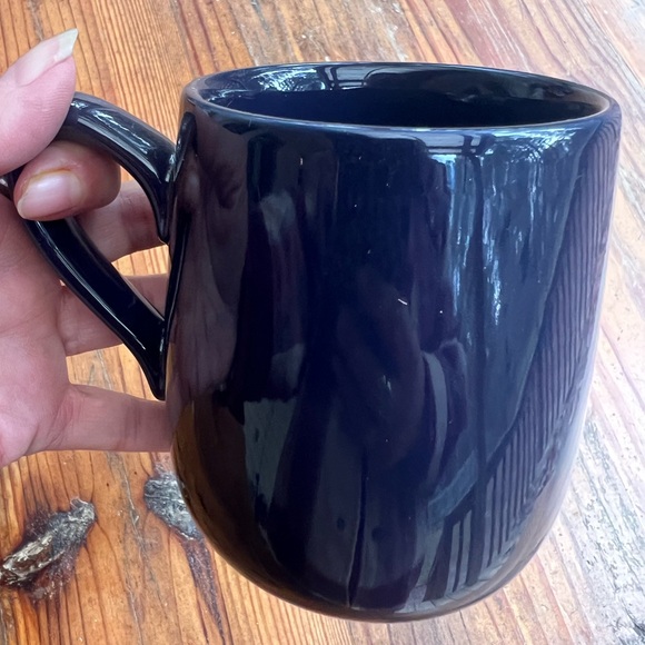 THRESHOLD Good Morning Crabby Lovely Navy Blue White Funny Stoneware Coffee Mug - Picture 5 of 6